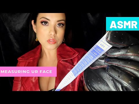 ASMR| 🧤Leather Friday 🧤 Measuring Your Face Leather Jacket & Gloves
