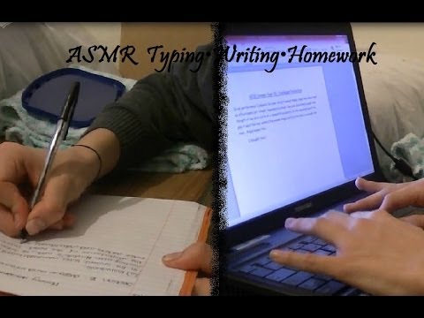 ♥ASMR♥ Typing•Writing•Homework