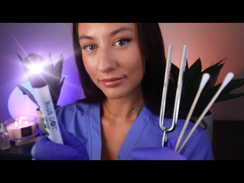 ASMR Ear Cleaning, Ear Exam & Hearing Test Roleplay ~ Binaural Personal Attention for Sleep