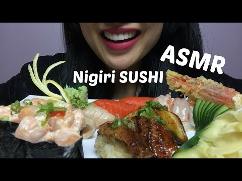ASMR Nigiri Sushi (EATING SOUNDS) | SAS-ASMR *April ASMR Collab 2017