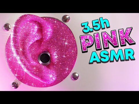 ASMR 70+ PINK TRIGGERS [No Talking] Over 3.5 Hours for Fabulous Tingles & Deep Sleep