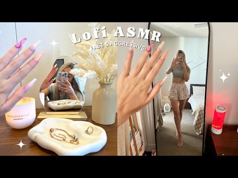 ASMR Tapping & Scratching With XL Nails *Fast/Aggressive* LoFi 😴⚡️