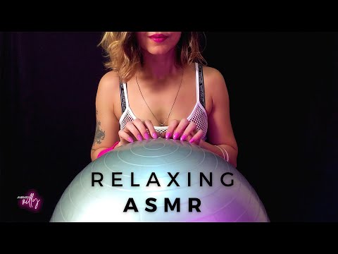 ASMR | Exercise Ball Tapping, Rubbing & Scratching ASMR (No Talking)