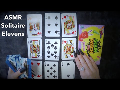 ASMR Solitaire Elevens & Sour Patch Gummy Candy | Whispered Ramble