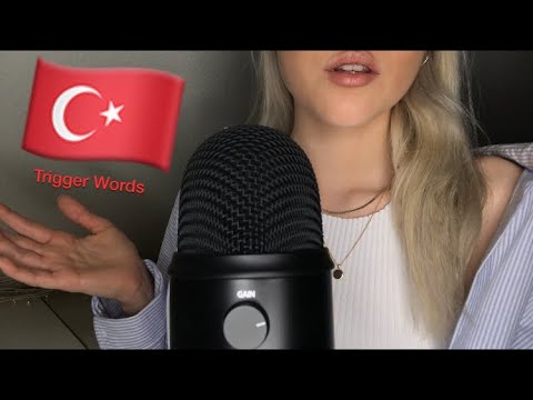ASMR -  I TRY to speak TURKISH - Turkish Trigger words