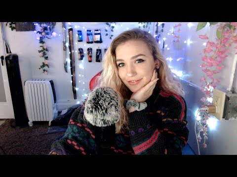 cuddly fluffy mic & soft whispers & tapping sounds RoseASMR stream c: