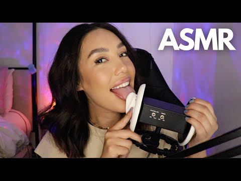 ASMR ✨ Ear Eating, Ear Licking with Gentle Whispers 💤