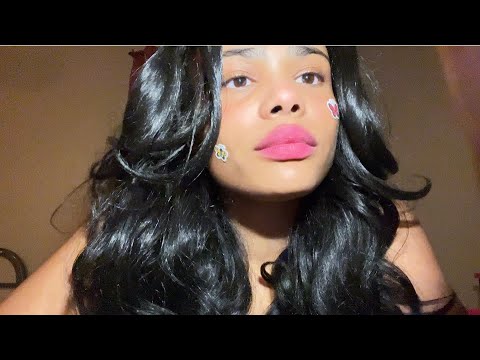 ASMR Doing your makeup with CRAYONS (rambling, personal attention, screen tapping)