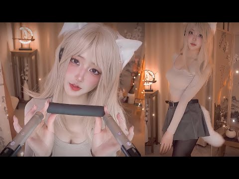 ASMR Triggers Relaxing ( Mouth Sound, Licking & Kiss into Ear )