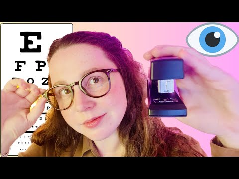 Eye Exam ASMR Stutter and Glitching (Breathy and Intense)