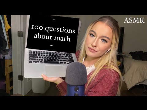 ASMR | asking you 100 questions about math (w typing sounds)