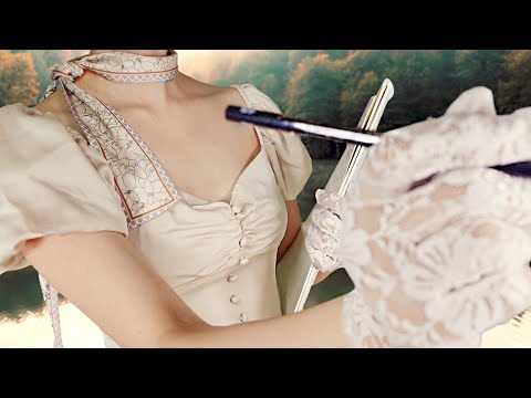ASMR | Lady Drawing & Giving You a Touch Up🎨 | Hair Brushing, Braiding, Pencil Sounds, Roleplay