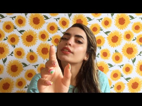 ASMR / slow mouth sounds & gentle hand movements for sleep / ASMR sk . sl . st