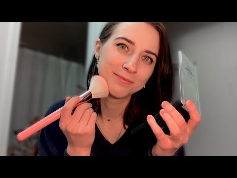 ASMR Doing my Makeup! (badly) (jk) (unless...) tapping, whispered