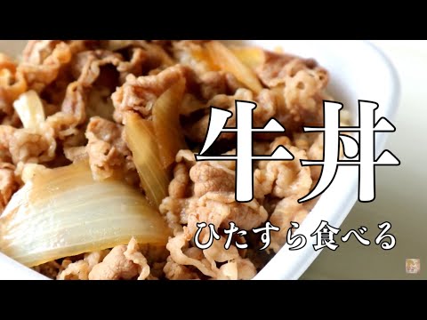 【ASMR】[無言] 牛丼の咀嚼音 Eating Gyudon