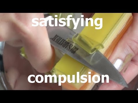 ASMR soapy. A relaxing slice up. so satisfying, my dear