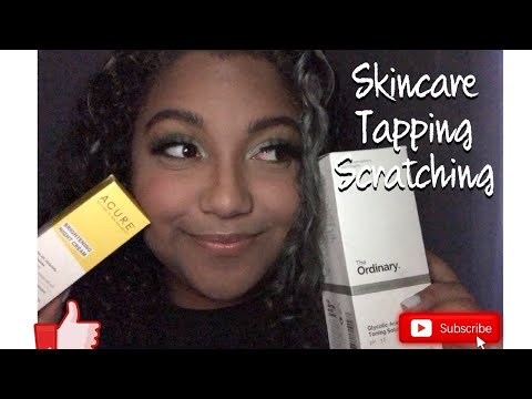 ASMR TAPPING | WHISPERING | SKINCARE UNBOXING