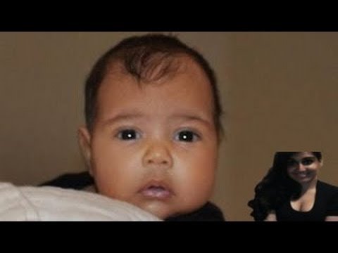 First picture of baby north west kardashian looks like kim kardashian! Twins (review)
