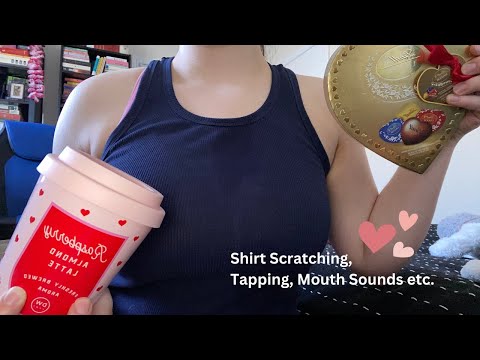 [ASMR] Various Triggers To Put You To Sleep (Shirt Scratching, Mouth Sounds, Tapping etc.) 🌺💤