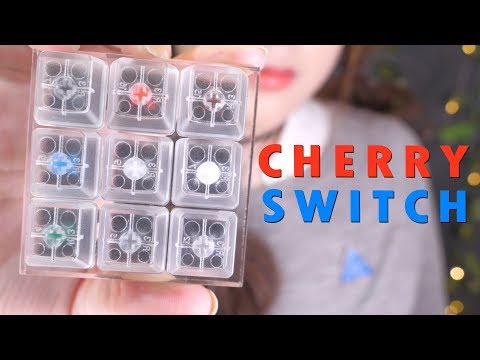 ASMR Cherry Switch (Mechanical Blue, Brown, Red, Black, Green, White, Clear, Grey Key Switch Sounds)