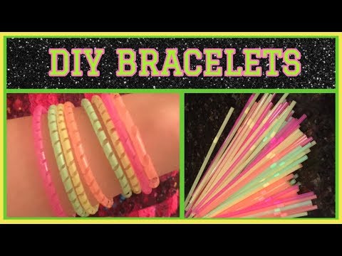 DIY Bracelets Made Out of Drinking Straws