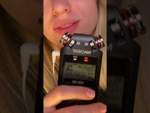 Cleaning 🧽 your ears on Tascam 🎙️  #asmr #tingles #asmrsounds