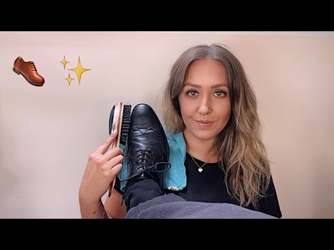 ASMR Unrealistic Shoeshine/Shoe Cleaning Roleplay (Aggressive Sounds)