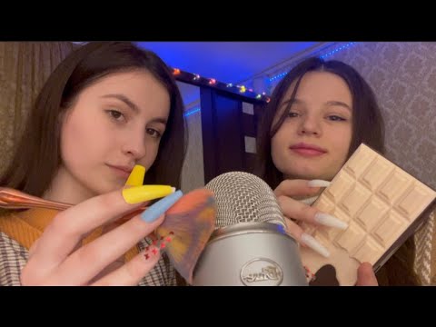 Asmr 60 triggers in 60 seconds with my friend @Olya Asmr