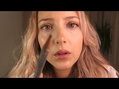 ASMR | Facial Nerve Sensation Exam Roleplay with Mapping, Tapping and Drawing