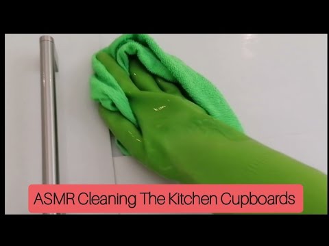 ASMR Household Cleaning The Kitchen Cupboards