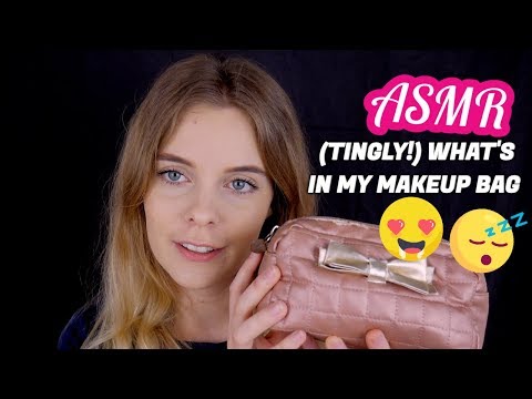 ASMR (Tingly!!) What's In My Makeup Bag - Close Up Whispering 💤