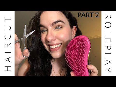 ASMR Haircutting and Scalp Massage Roleplay|| Visual Triggers|| *snip snip*