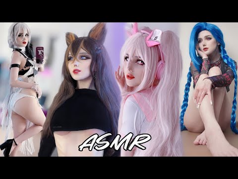 ASMR Scratching | Game Girls Cosplay #asmr #asmrcosplay
