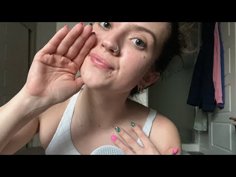 ASMR| Collarbone Tapping & Hand Sounds with Mouth clicks & tktktkt