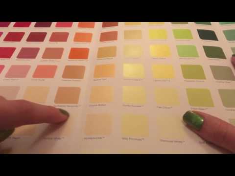 ASMR Paint Swatch Book (Reading the paint colour names)