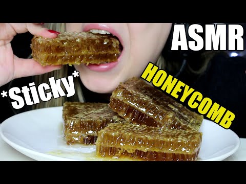 ASMR HONEYCOMB (Extremly STICKY Satisfying EATING SOUNDS) No Talking | Queen ASMR