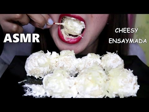 ASMR Cheesy Sweet Pastry Ensaymada | Eating Show | Mukbang