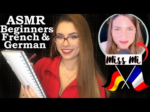 ASMR French & German Beginners Class ~W/ ASMR Miss Mi~
