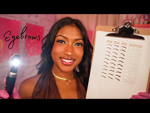 ASMR | Detailed Eyebrow Appointment (Microblading, Face Analysis, Whispered Roleplay for Sleep)