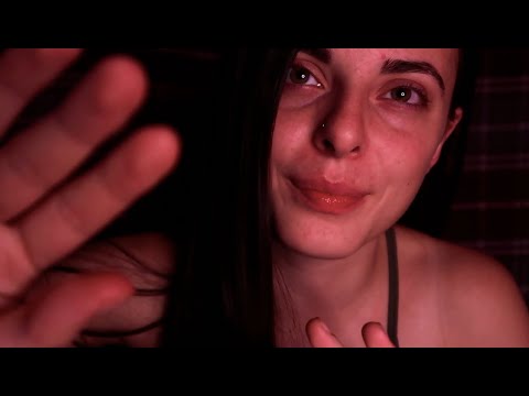 ASMR to distract you from anxiety ❤️ (shhh, gentle hand sounds, visual triggers, whispers, etc)