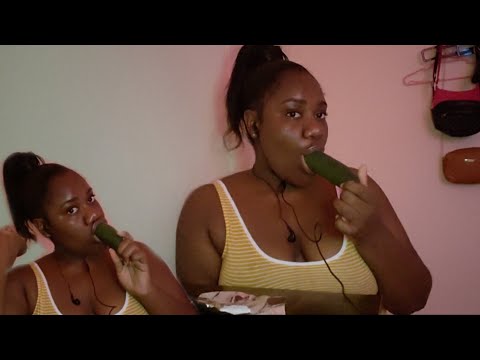 cucumber mukbang ASMR 🥒