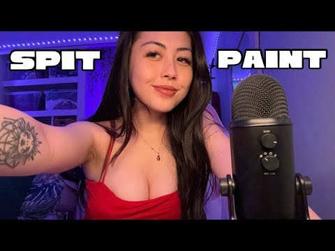 ASMR | SPIT PAINTING you for Valentines Day 💌 (SUPER TINGLY) lotssss of personal attention