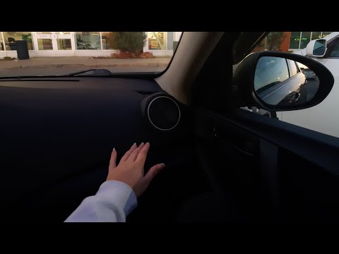 ASMR tapping in a car