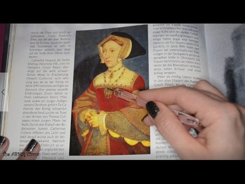 ASMR Tracing Photos with Echoing German Whispers 📖✍️💤