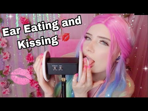 ASMR - Kissing and licking your ears (ear eating) no talking | Lealolly
