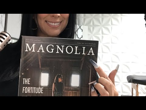 Fall journal magnolia / magazine flip through ASMR