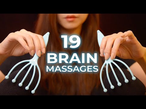 ASMR 19 Brain Melting Massages Triggers (No Talking)