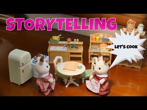 Stories with toys, Playing with tiny toys Sylvanian Families Soft Spoken