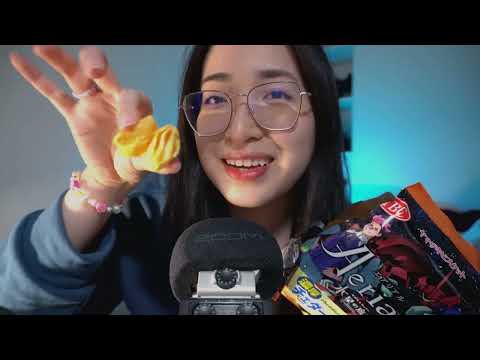 relaxing snack tasting from Japan [ ASMR ]💕🇯🇵 #japancrate