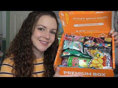 ASMR trying Japanese candy by TokyoTreat - unboxing